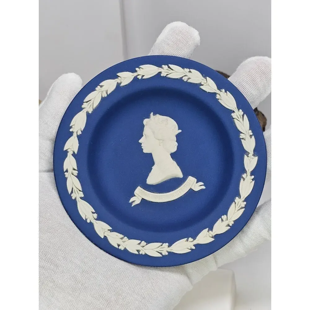 Vintage Small English Blue Plate - SILVER JUBILEE